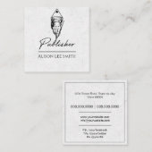 Carte De Visite Carré Éditeur (Devant / Derrière)