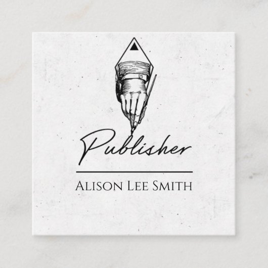 Carte De Visite Carré Éditeur (Devant)