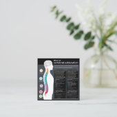 Carte De Visite Carré Effets de chiroprakteur vertébral de subluxation (Debout devant)
