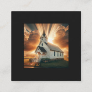 Carte De Visite Carré Église chrétienne