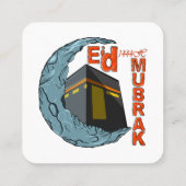 Carte De Visite Carré Eid moubarak (Dos)