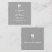 Carte De Visite Carré Élégant dentaire | Professionnel (Devant / Derrière)