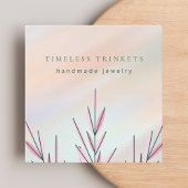 Carte De Visite Carré Elégant designer de bijoux moderne Boho