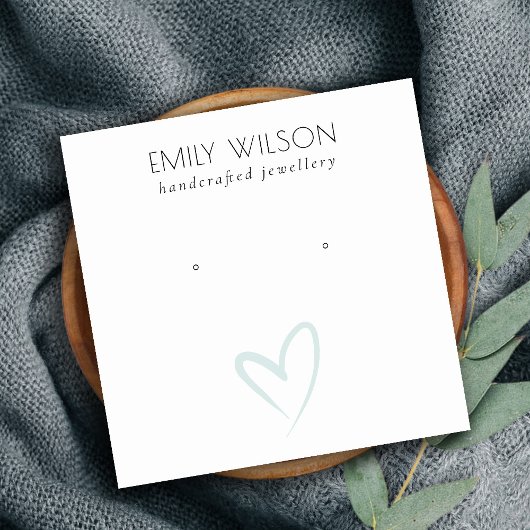 Carte De Visite Carré Élégant Élégant Écran d'oreille