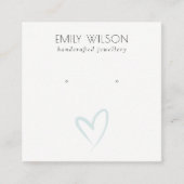 Carte De Visite Carré Élégant Élégant Écran d'oreille (Devant)