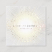 Carte De Visite Carré élégant esthétique (Devant)