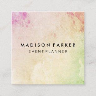 Carte De Visite Carré Élégant et moderne