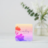 Carte De Visite Carré élégant et moderne chef professionnel, tendance ch (Debout devant)