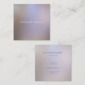 Carte De Visite Carré Élégant moderne couleur Harmonie propre Modèle des (Devant / Derrière)