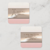 Carte De Visite Carré Élégant moderne luxe professionnel, Robe (Devant / Derrière)