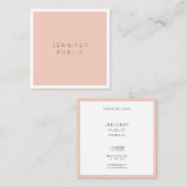 Carte De Visite Carré Élégant moderne moderne simple Modèle professionne (Devant / Derrière)