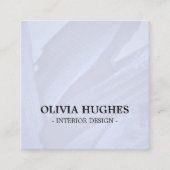 Carte De Visite Carré Elégant Pastel Abstrait Designer d'intérieur (Devant)
