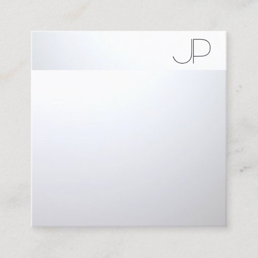 Carte De Visite Carré Elégant professionnel moderne Modèle d'apparence d (Devant)