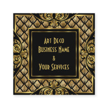 Élégant Style Art Déco Or Noir Vintage 1930