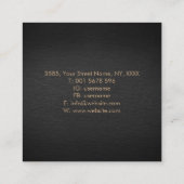 Carte De Visite Carré Élégants coins de noeuds celtiques (Dos)