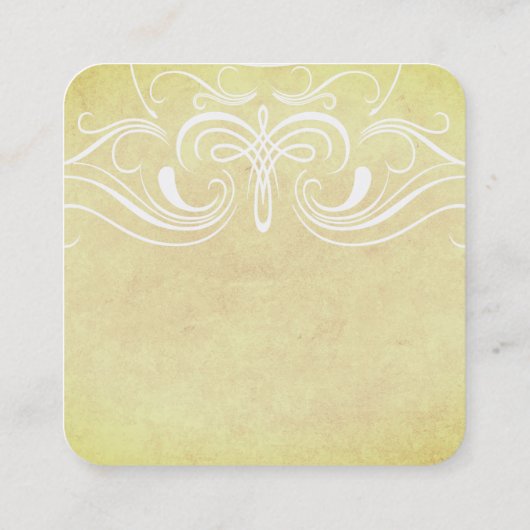 Carte De Visite Carré Éléments soignés (Dos)