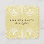 Carte De Visite Carré Éléments soignés | Variation (Devant)