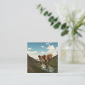 Carte De Visite Carré Eléphant (Debout devant)