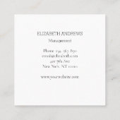 Carte De Visite Carré Elfe avec baguette magique Balançoire étoilée lune (Dos)