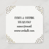 Carte De Visite Carré Embellissements Chic Repérés (Dos)