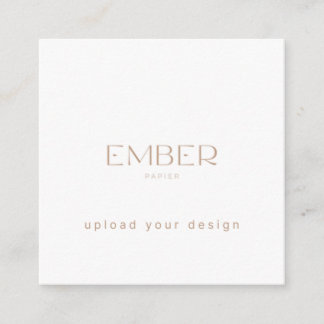 Carte De Visite Carré Ember Papier 2.5x2.5 Tag Téléchargez votre concept