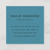 Carte De Visite Carré Empreinte de léopard, Spots de léopard, Leopard bl (Dos)