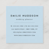 Carte De Visite Carré Empreinte de léopard, Zones Léopard, Noir Et Blanc (Dos)