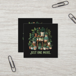 Carte De Visite Carré Encore une plante drôle fleur intérieure