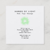 Carte De Visite Carré Énergie de boule de mains de *~* + Guérison de (Dos)