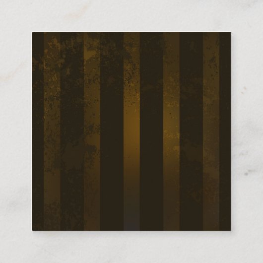 Carte De Visite Carré Engrenages à vapeur et papillons bleus (Dos)