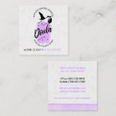 Carte De Visite Carré Entraîneur de naissance de Doula (Devant / Derrière)