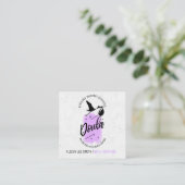 Carte De Visite Carré Entraîneur de naissance de Doula (Debout devant)