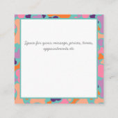 Carte De Visite Carré entreprise de conception osseuse de chien (Dos)