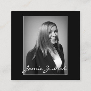 CARTE DE VISITE CARRÉ ENTREPRISE DE PHOTOS MINIMALISÉES SUR MESURE 2 X 