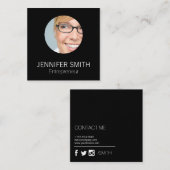 Carte De Visite Carré Entreprise Slek (Devant / Derrière)