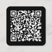 Carte De Visite Carré Entrer l'URL et créer un code QR numérisable | Bla (Devant)