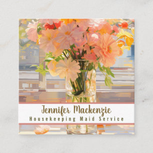 Carte De Visite Carré Entretien ménage ménage ménage ménage ménage ménag