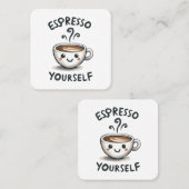 Carte De Visite Carré Espresso Yself café (Devant / Derrière)
