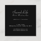 Carte De Visite Carré Esprit Angel Fractal (Dos)