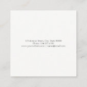 Carte De Visite Carré Esthétique (Dos)