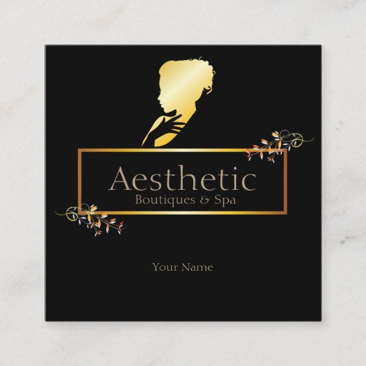 Carte De Visite Carré Esthétique (Devant)
