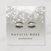 Carte De Visite Carré Esthétique Platinum (Devant)