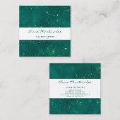 Carte De Visite Carré Étoiles (Devant / Derrière)