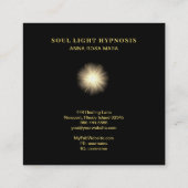 Carte De Visite Carré Étoiles cosmiques d'énergie de *~* de Sun (Dos)