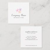 Carte De Visite Carré Étoiles de mer (Devant / Derrière)