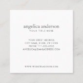 Carte De Visite Carré Étoiles de mer (Dos)