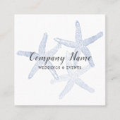 Carte De Visite Carré Étoiles de mer (Devant)