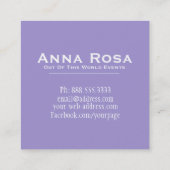 Carte De Visite Carré *~* Étoiles de nébuleuse Universe.  Cosmos Galaxy (Dos)