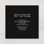 Carte De Visite Carré Étoiles sacrées de chaman de Luna d'univers de (Dos)