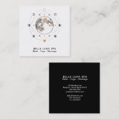 Carte De Visite Carré Étoiles sacrées de chaman de Luna d'univers de (Devant / Derrière)